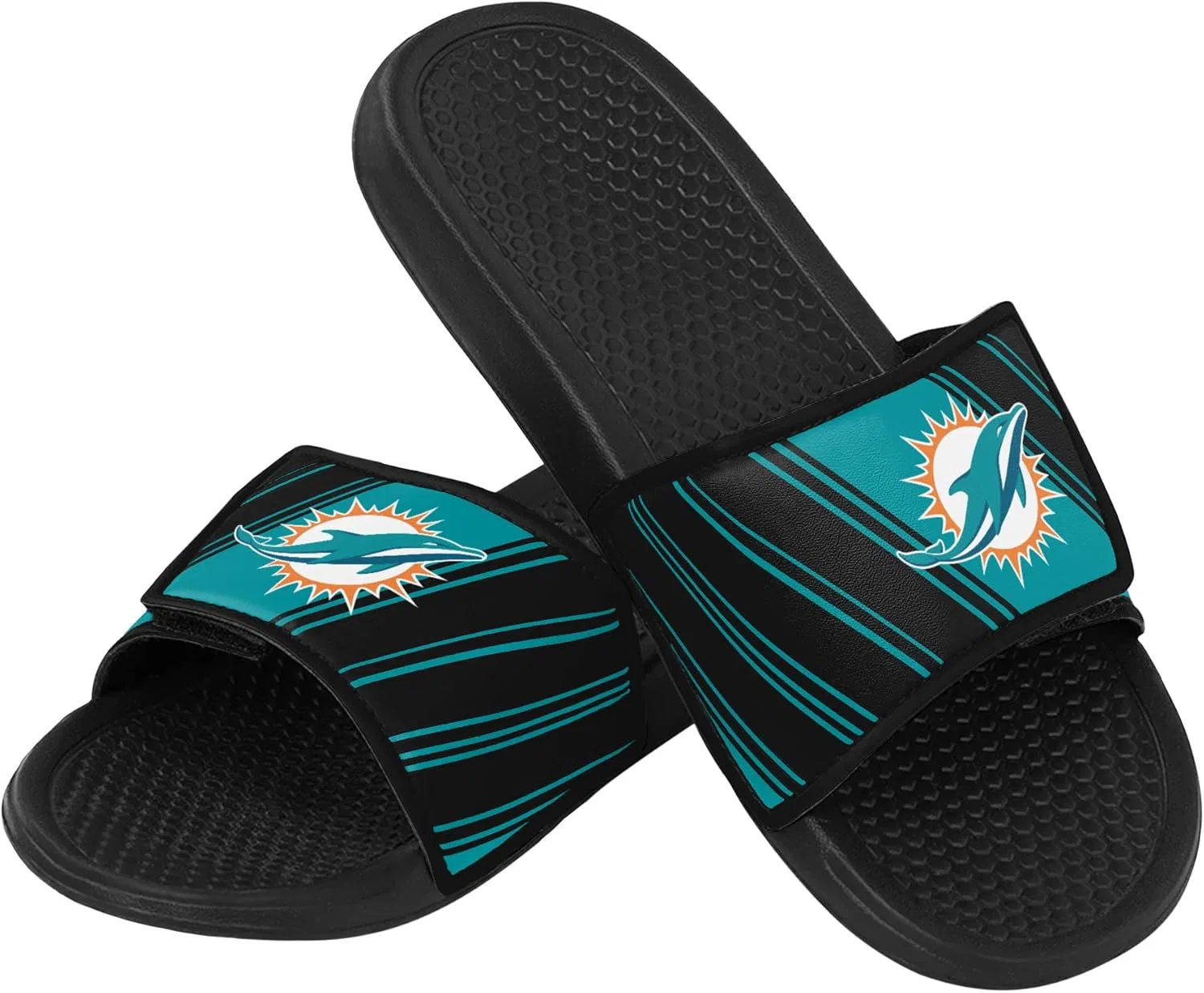 Мужские спортивные тапочки FOCO Legacy Velcro Sport Slide New York Giants Legacy Sport с застежкой-липучкой - размер Large, Atlanta Falcons