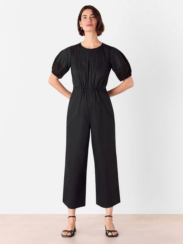 

Комбинезон из поплина с вышивкой Whistles, Black