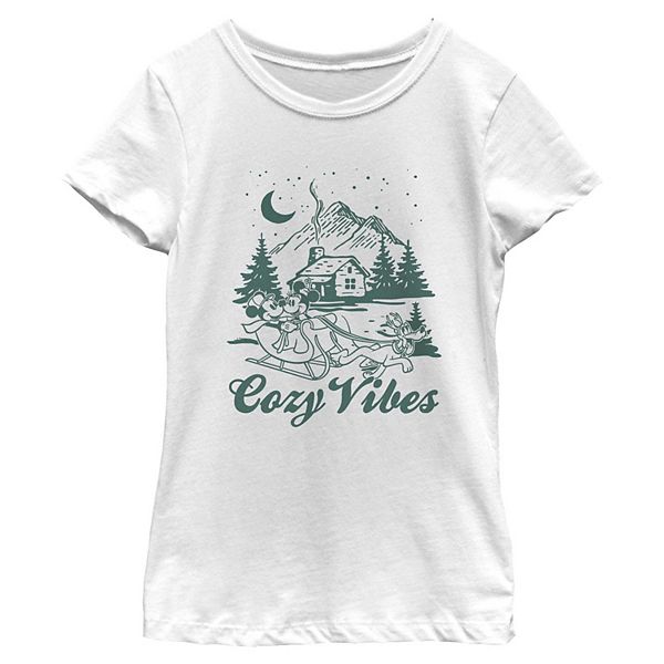 

Футболка с принтом disney’s mickey & minnie cozy vibes для девочек 7-16 Licensed Character