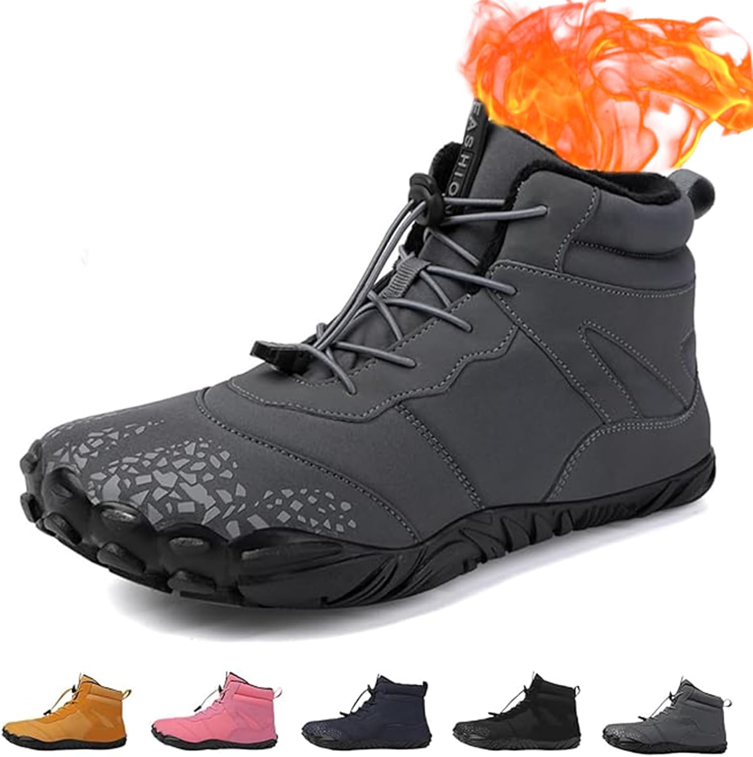 

Водонепроницаемые зимние туфли Giltpeak, удобные ботинки Pro, противоскользящие и водонепроницаемые зимние, для мужчин и женщин, серый