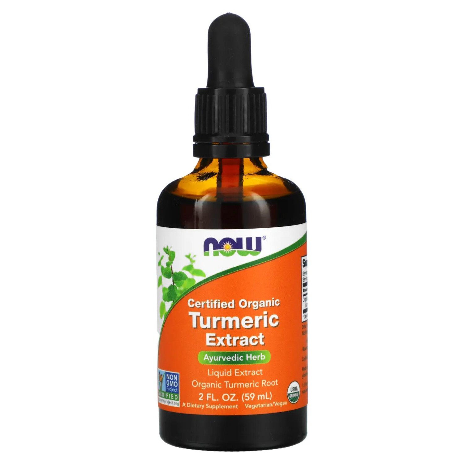 

Now Foods Сертифицированный органический экстракт куркумы 2 жидких унции (59 мл)