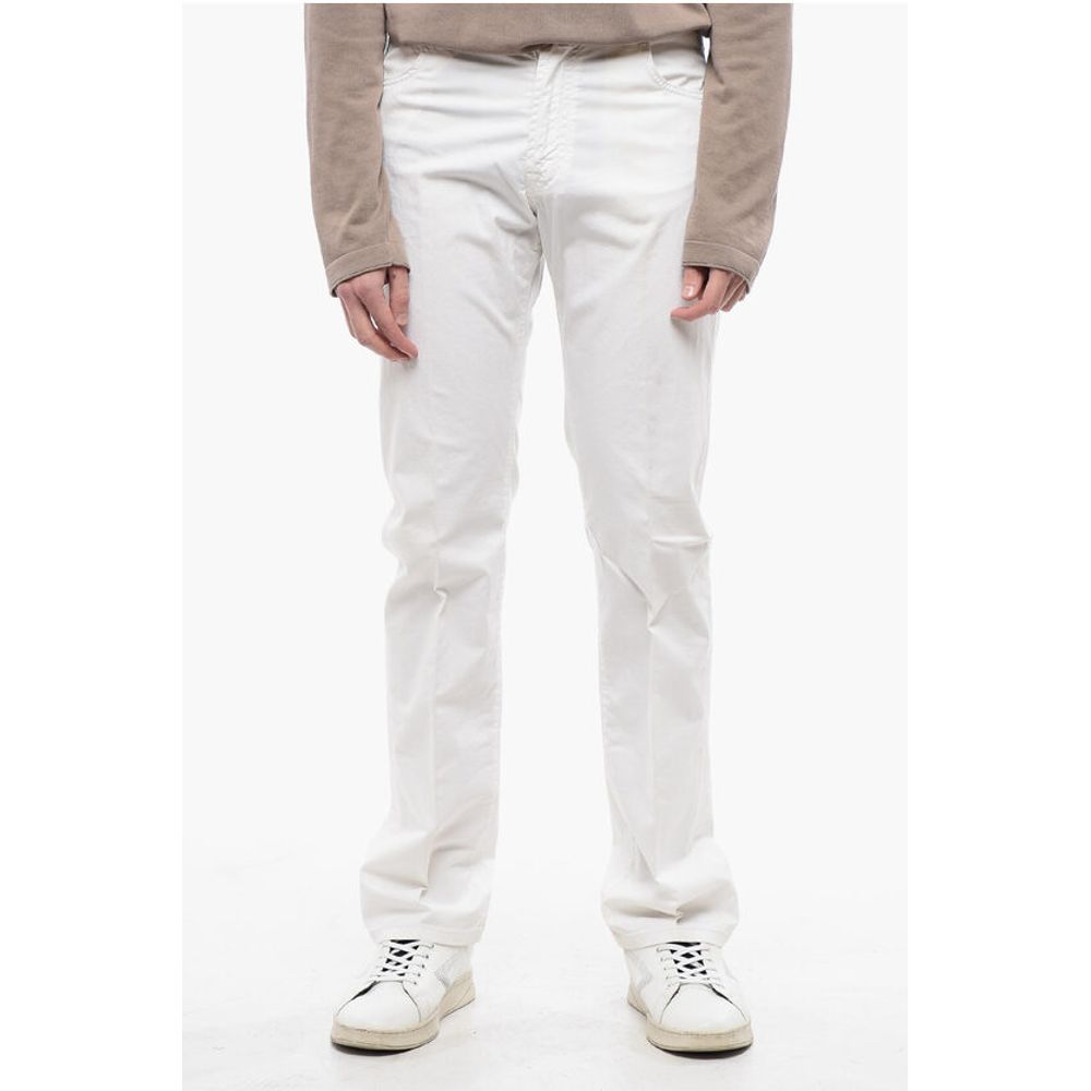 

Белые хлопковые брюки Corneliani, White
