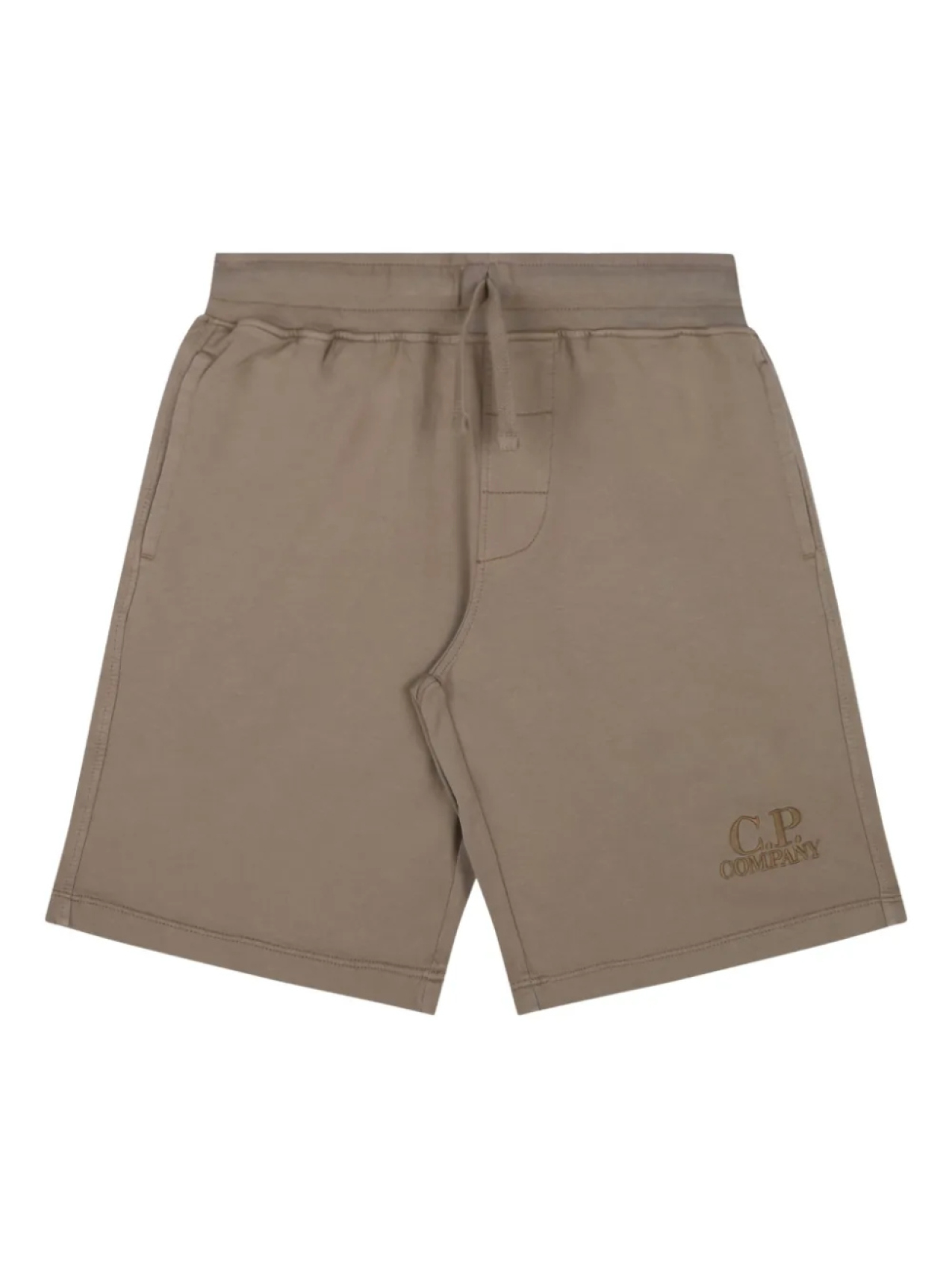 

Детские шорты с вышитым логотипом CP Company C.P. Company Kids, коричневый