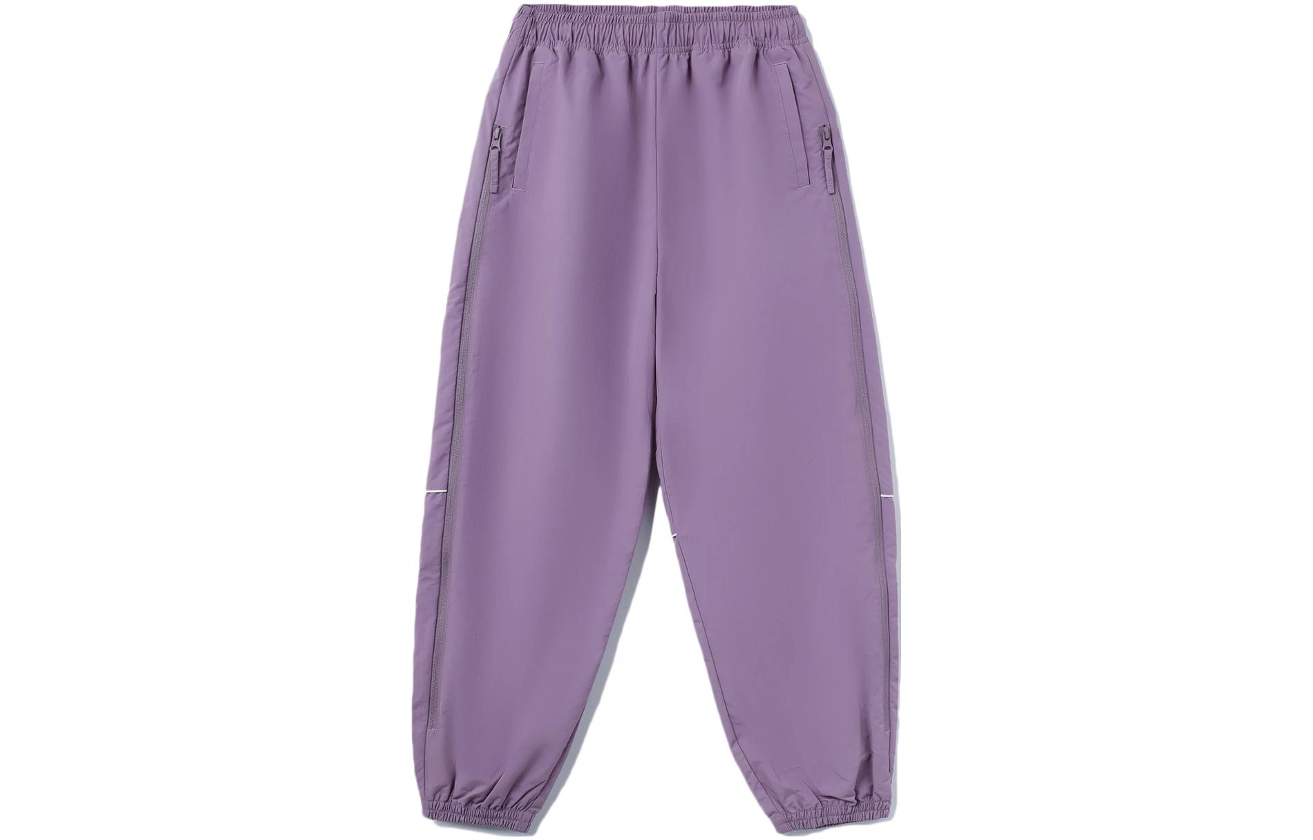 

LINING Спортивная мода коллекция вязаные спортивные штаны Women's Misty Purple