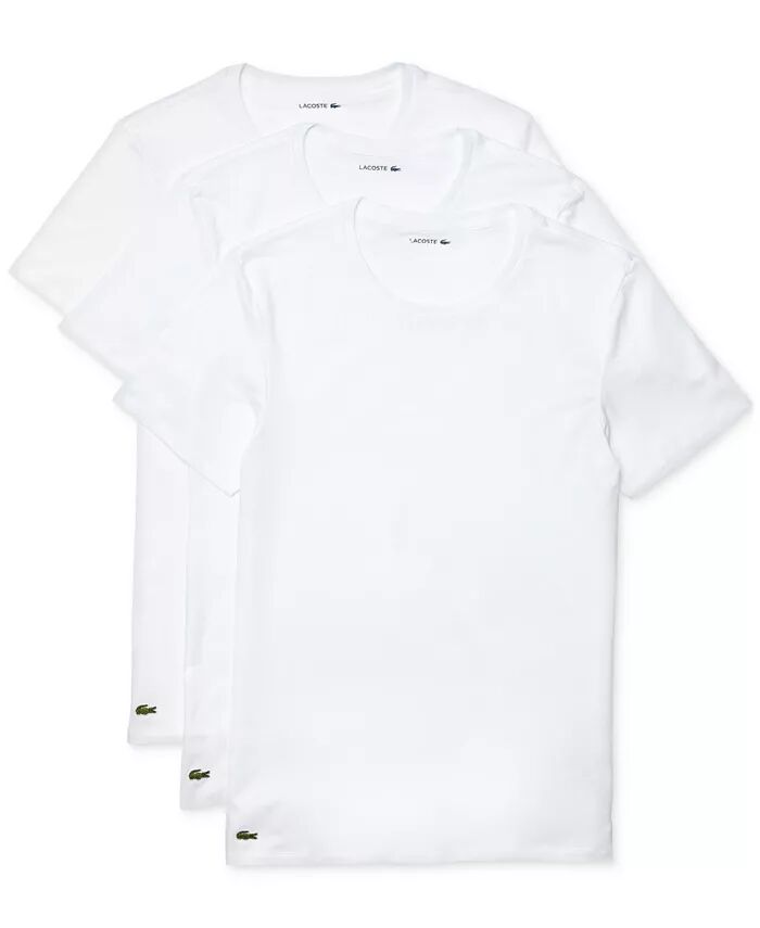 

Комплект из 3 мужских маек Regular Fit Crewneck Lacoste, белый