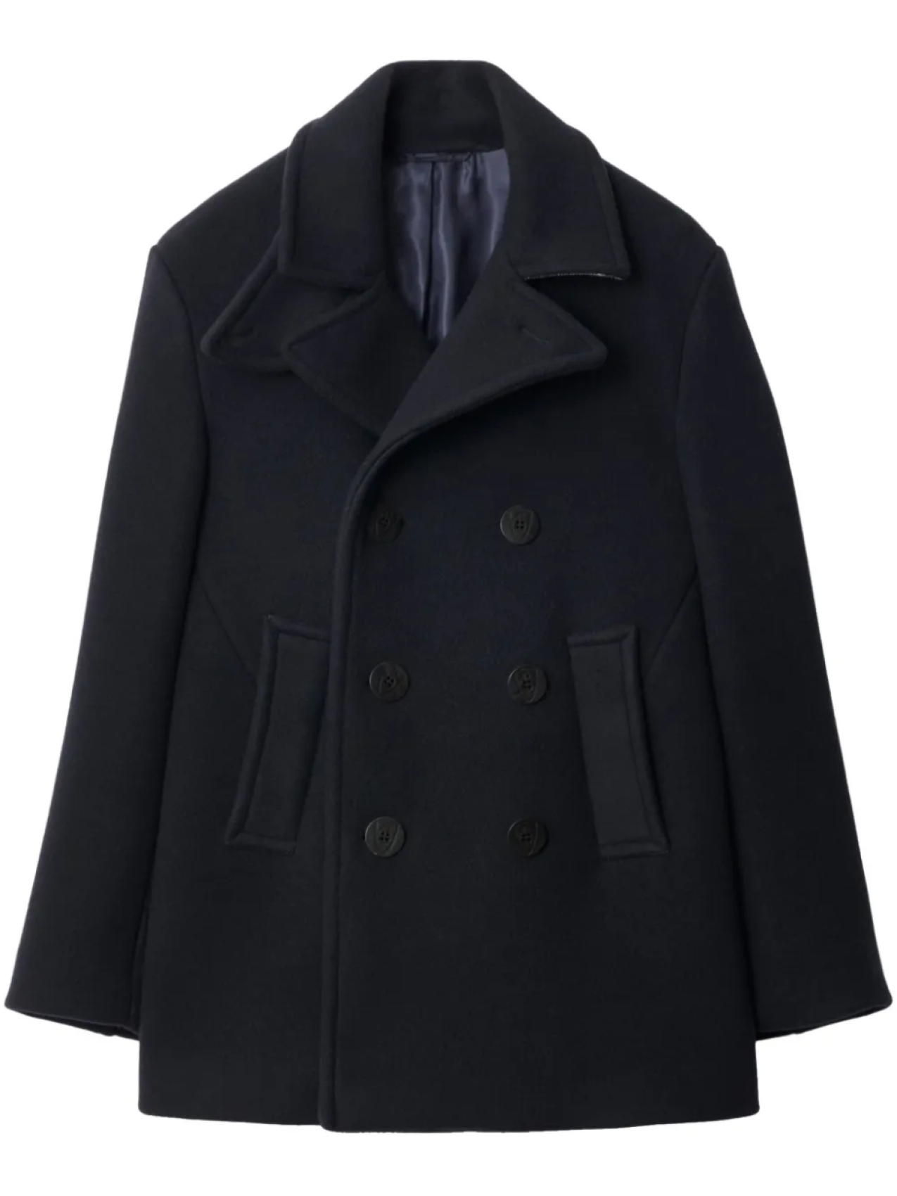 

Шерстяное пальто Burberry, синий