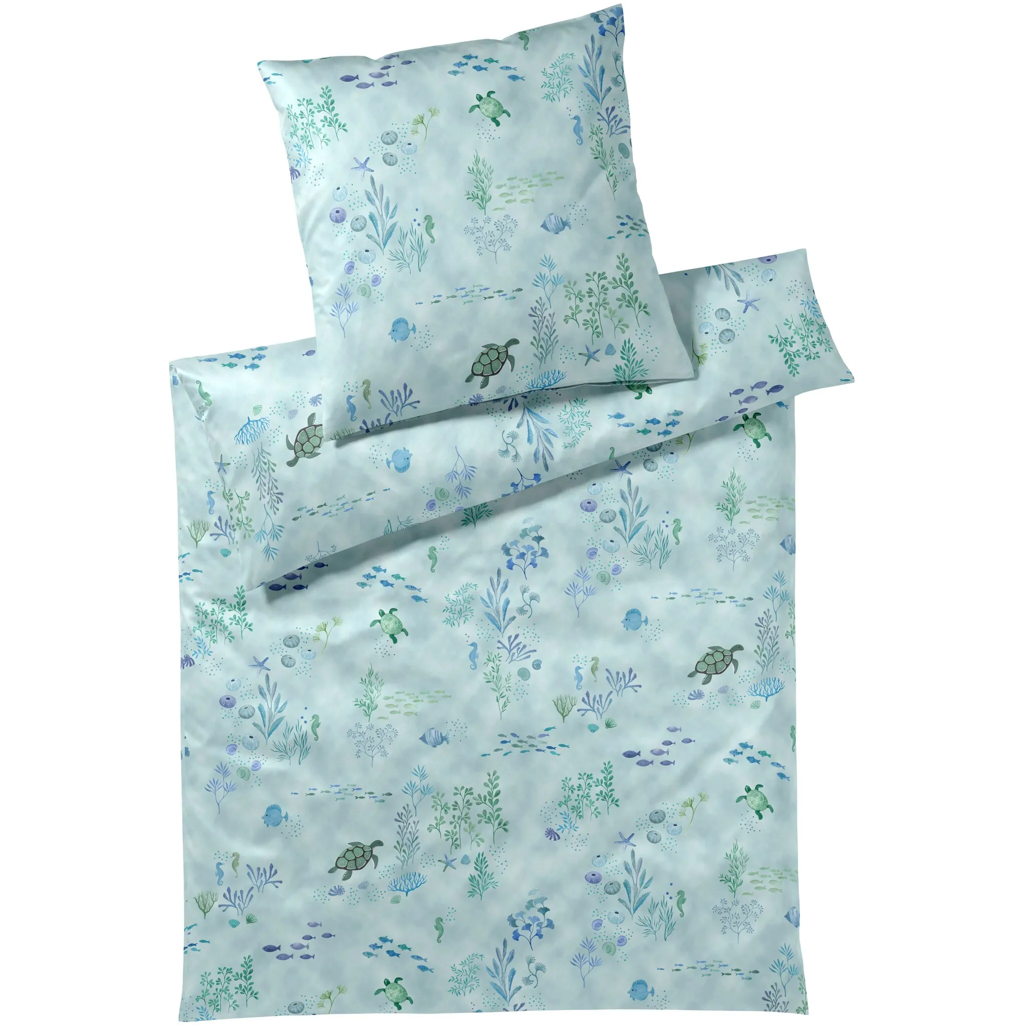 

Элегантное постельное белье Sea Life, приятное к коже Elegante, цвет aqua-grün