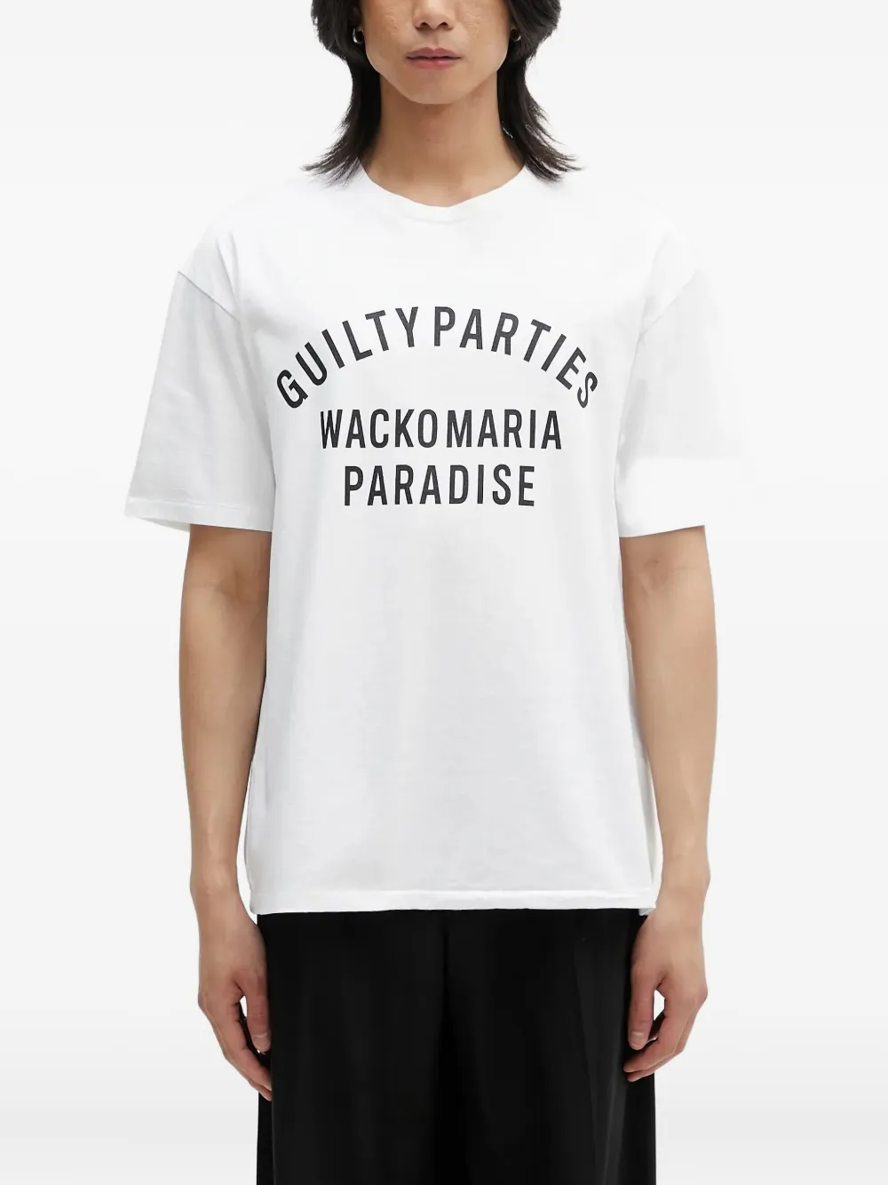 

Футболка с графичным принтом Wacko Maria, белый