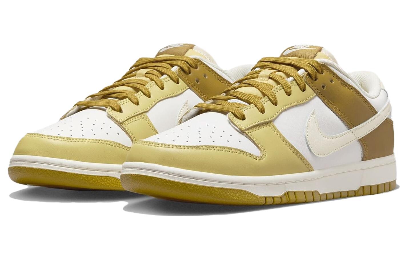 Мужские кроссовки для скейтбординга Nike Dunk, Белое золото — фото 3