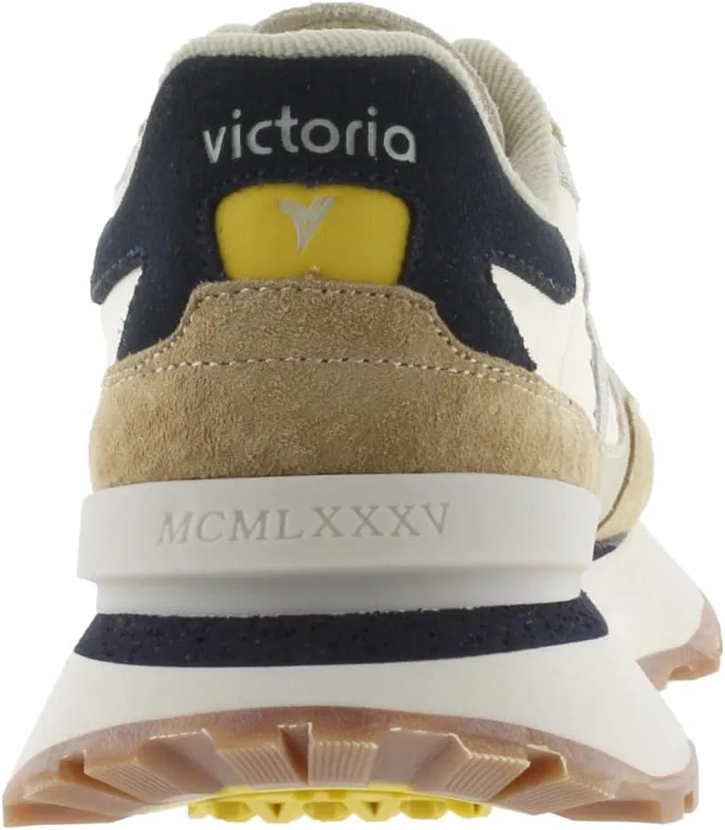 Кроссовки victoria 1985 Basket Unisex Rush Nylon & Split Leather Parts & Retro Logo 8807104 for Adults, Beige — фото 4