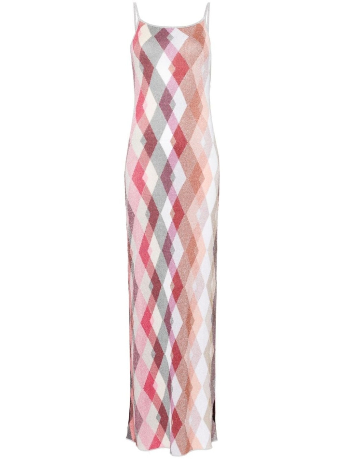 

Платье макси в клетку Missoni, розовый