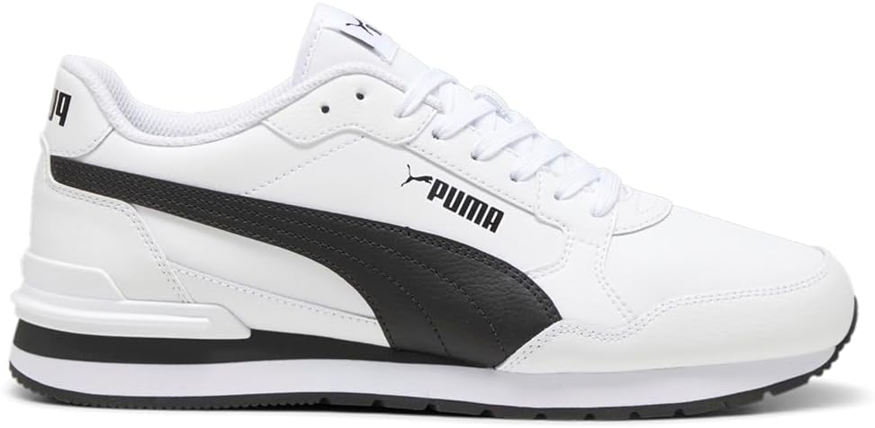 

Мужские кроссовки PUMA St Runner V4 из кожи на шнуровке, повседневные - белый и бело-слоновая кость