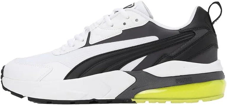 Кроссовки PUMA Unisex Adult Vis2K, Puma White Black Yellow White Puma Black Yellow — фото 3