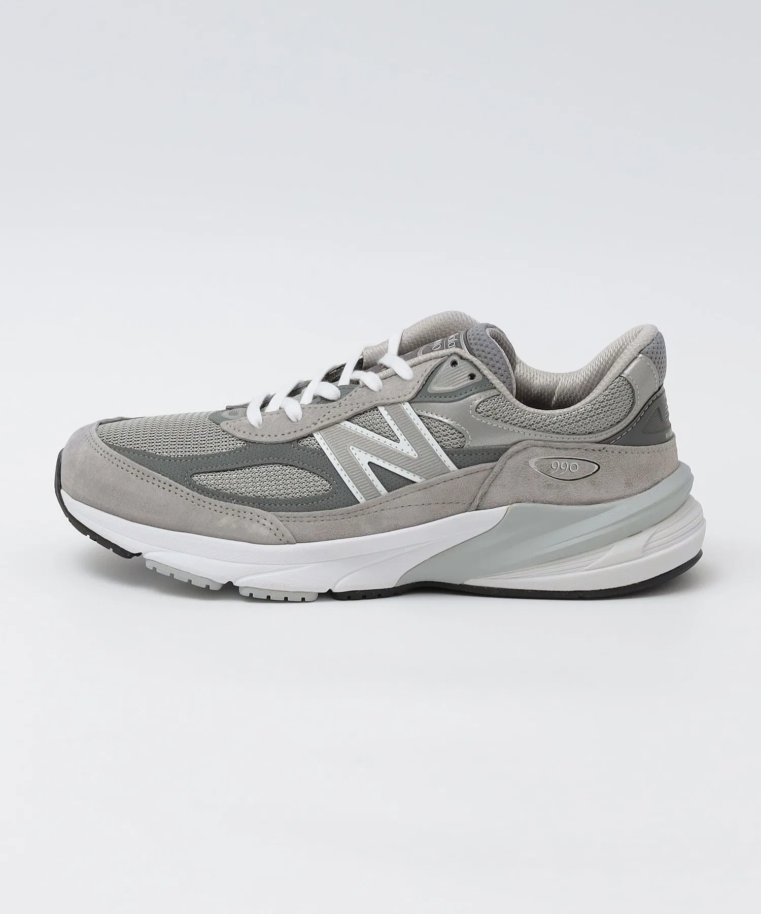 Мужские кроссовки New Balance M990 V6 серые — фото 2