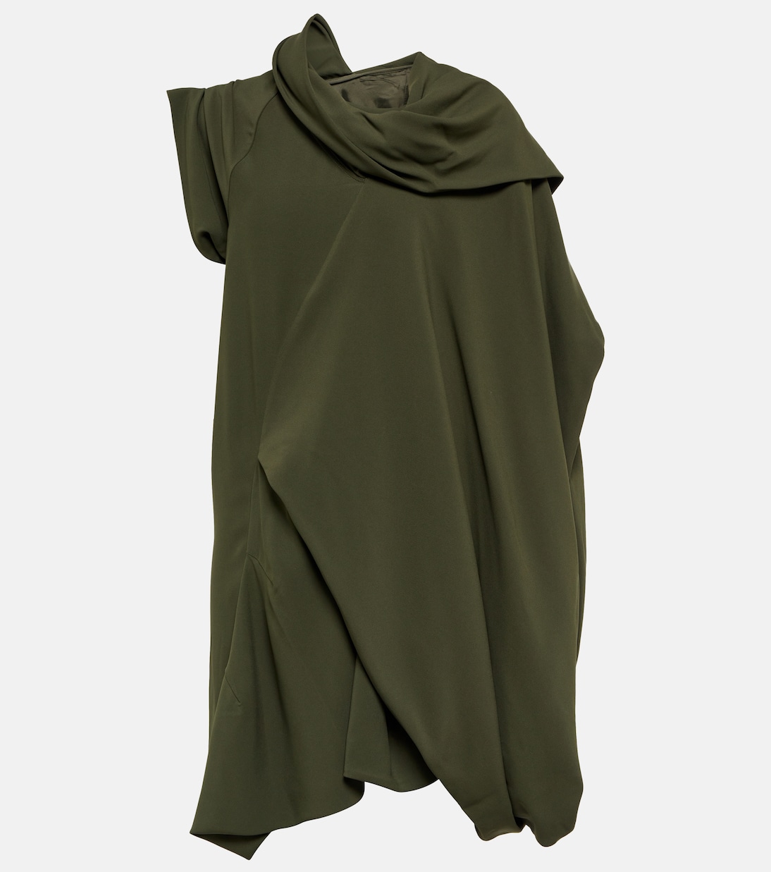 

Драпированный трикотажный топ Rick Owens, зеленый