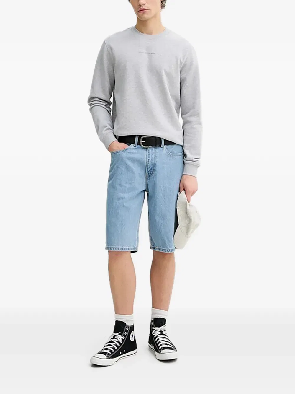 Джинсовые шорты 469 с нашивкой-логотипом Levi'S, синий — фото 2
