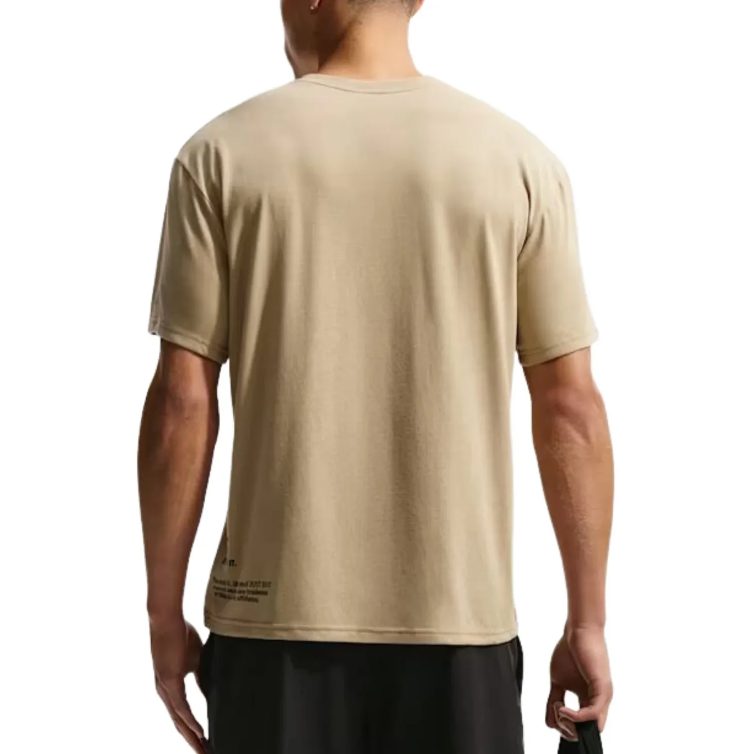 Футболка с коротким рукавом Nike Swim Hydroguard Dri-FIT UV 'Parachute Beige White', коричневый — фото 2