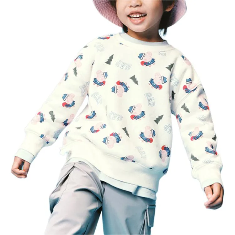 Толстовка для детей 3-7 лет GAP, экрю — фото 4