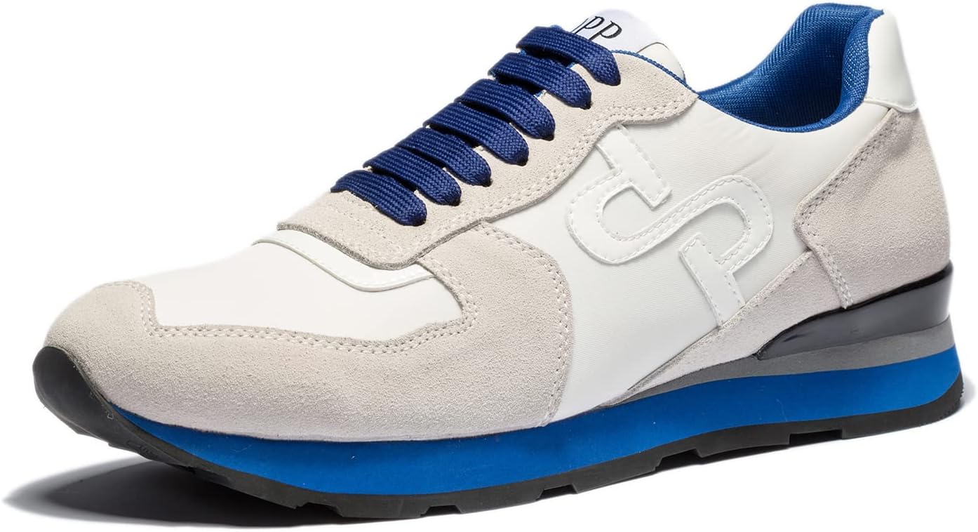 

Мужские модные кроссовки OPP, повседневные, на шнуровке, из замши и кожи, для бега, тенниса, спорта и тренажерного зала Whaletill, белый