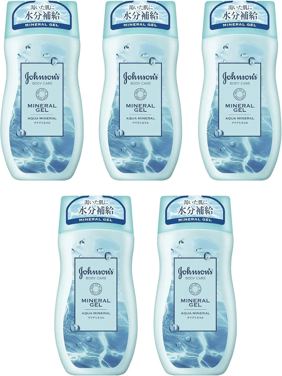 Лосьон для тела Johnson's Mineral Jelly Lotion, набор 5 шт., 200 мл, аромат Aqua Mineral Johnson & Johnson