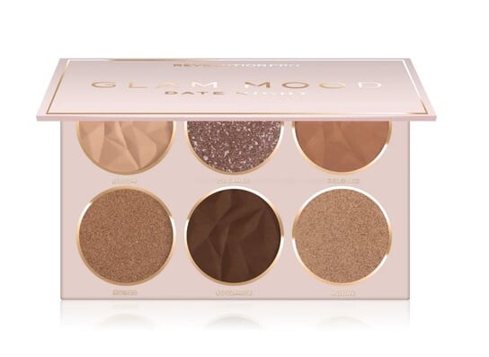 

Палитра теней Makeup Revolution, Pro Glam Mood Date Night, коричневый