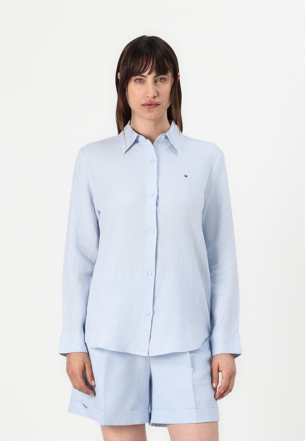 

Блузка на пуговицах RELAXED SHIRT Tommy Hilfiger, светло-голубой