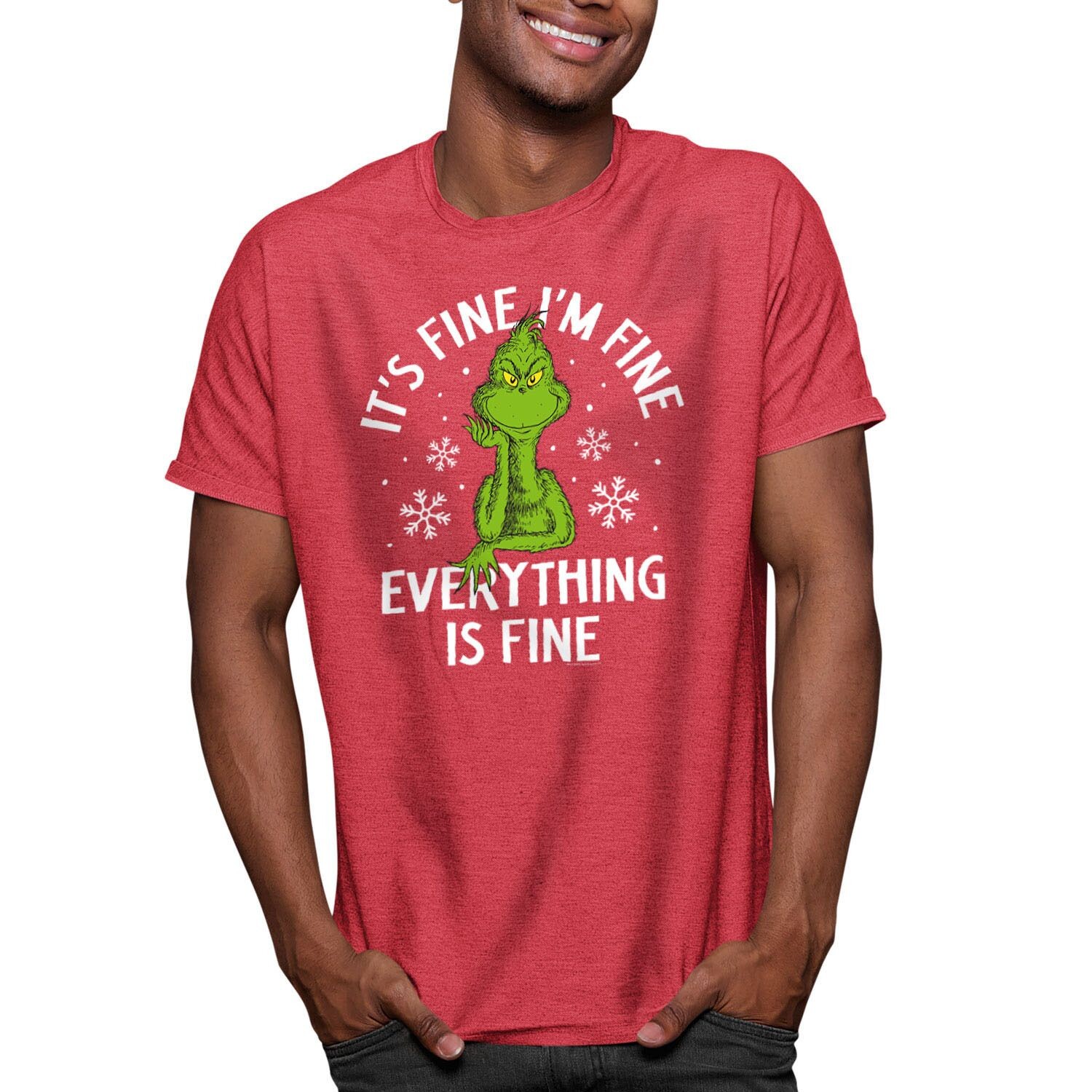 

Мужская футболка Dr. Seuss The Grinch It Fine Tee Licensed Character