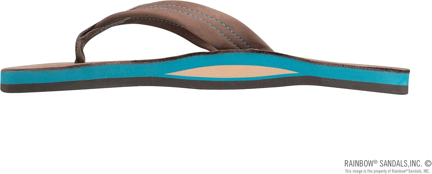 Мужские сандалии Rainbow из двухслойной кожи с поддержкой свода стопы Rainbow Sandals, Expresso Leather — фото 2