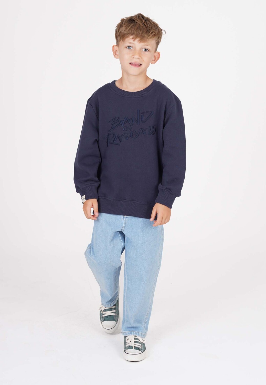 Пуловер Band of Rascals Sweatwear Signature, синий — фото 2