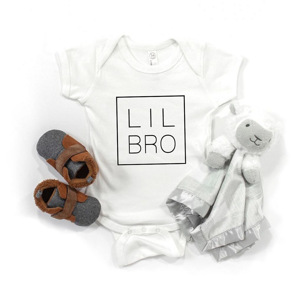 Квадратное детское боди Lil Bro The Juniper Shop, цвет Light Blue — фото 2