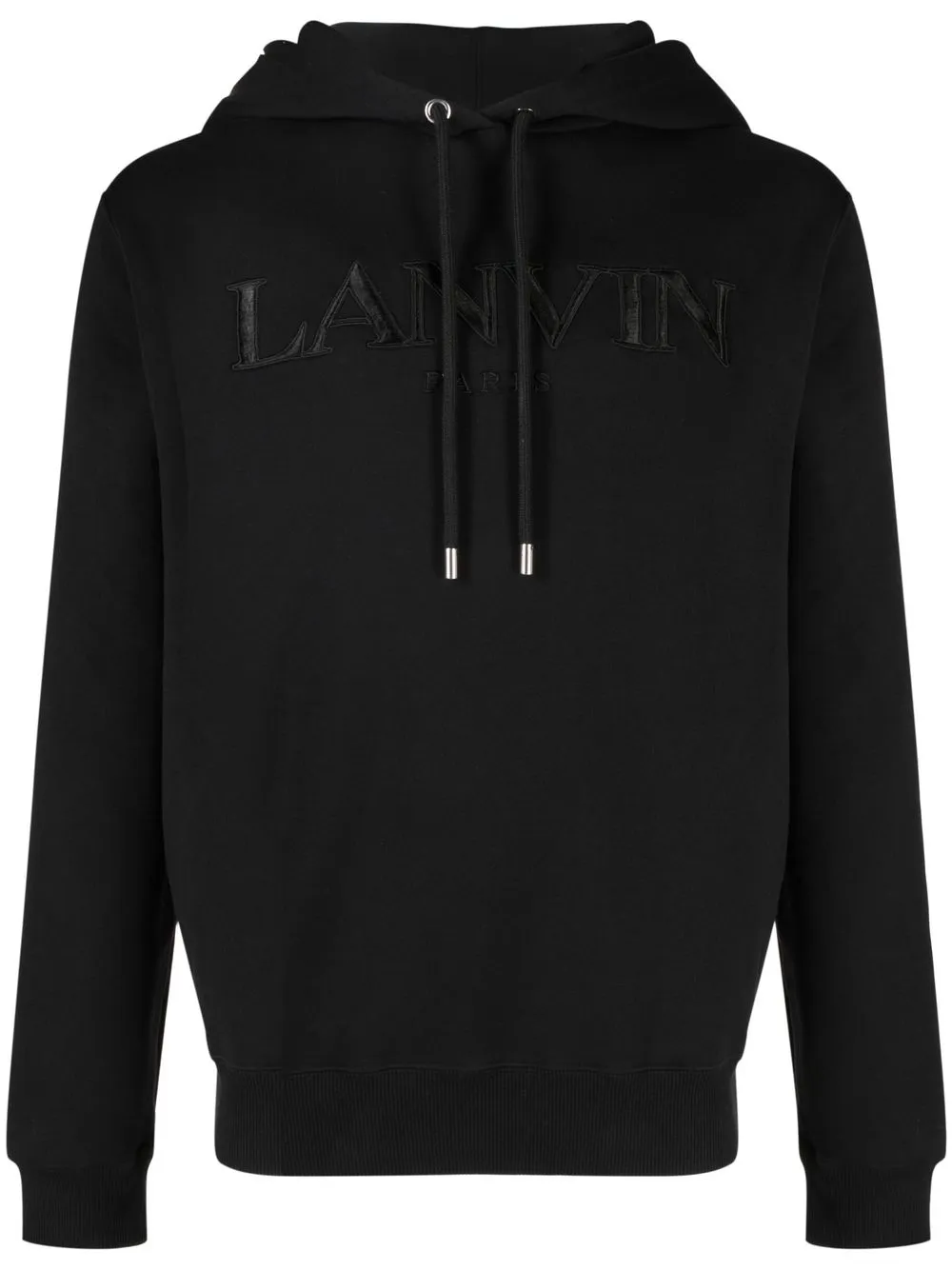 

Худи с вышитым логотипом Lanvin, черный