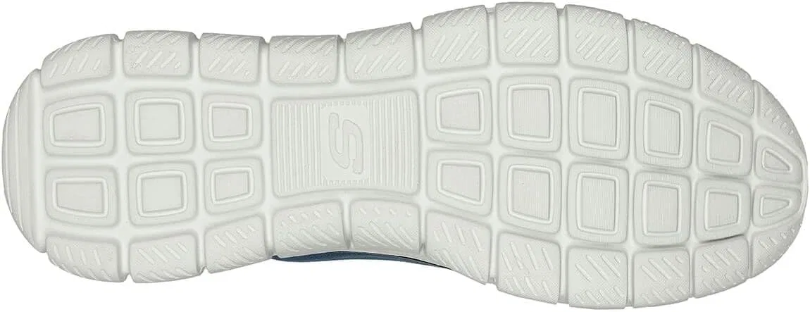 Мужские спортивные кроссовки Skechers Track Broader, Blue Mesh Pu Black Trim — фото 3