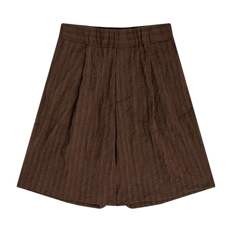 

Шорты Dries Van Noten Pleated Bermuda Shorts 'Brown', коричневый