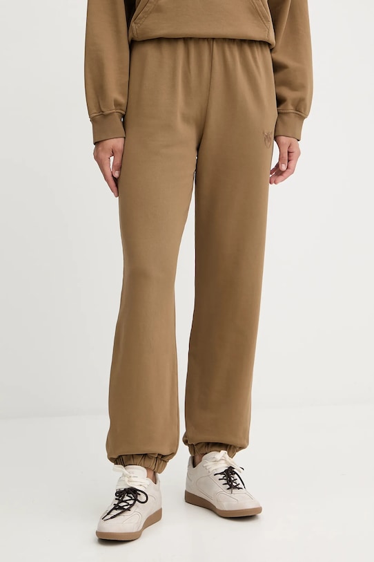 

Хлопковые спортивные брюки Pinko, коричневый