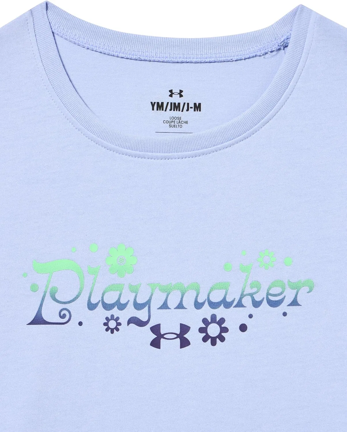 Футболка детская Under Armour, цвет Celeste / Starlight — фото 2