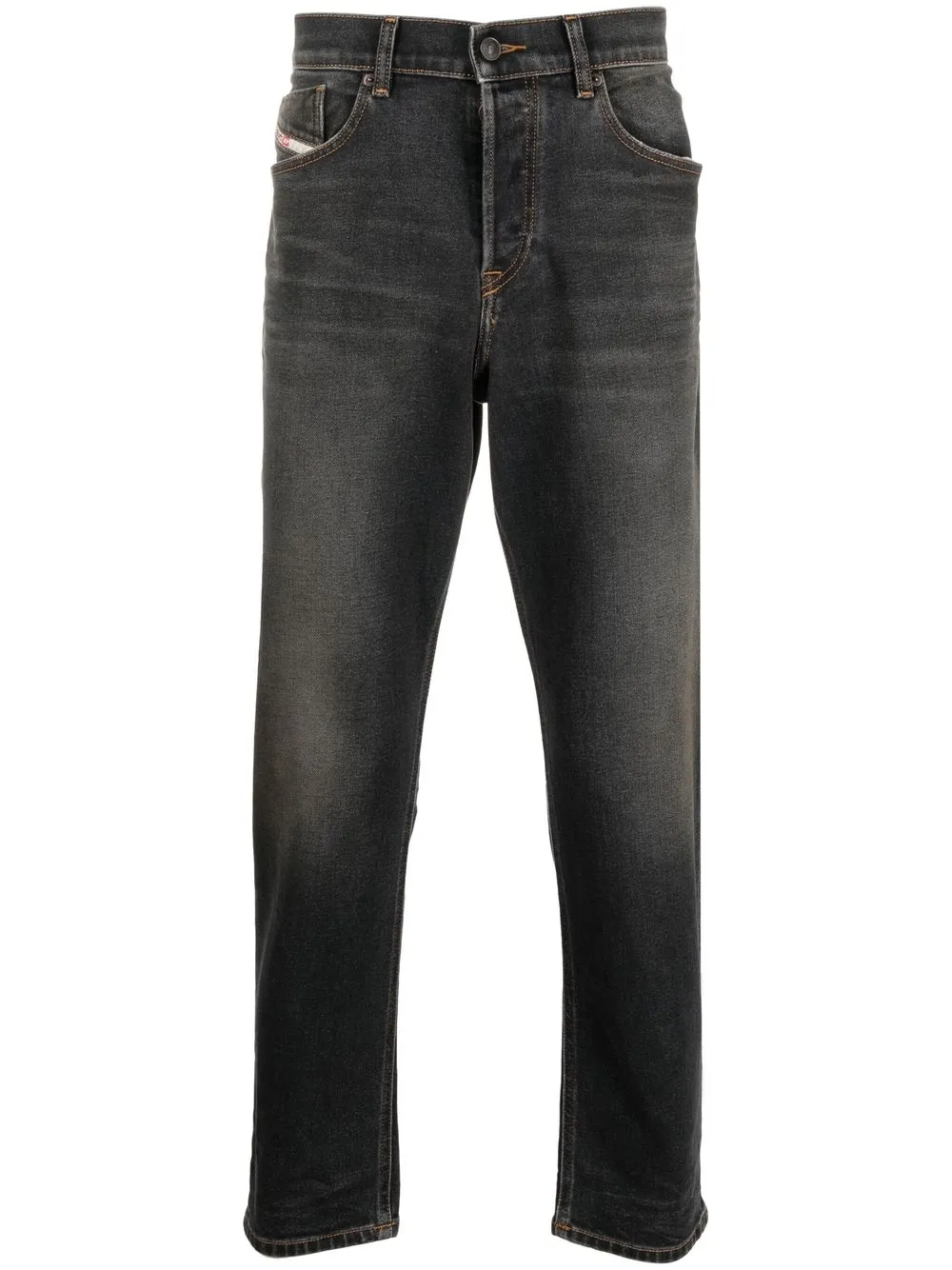 

Джинсы 2005 с вышитым логотипом Diesel, серый