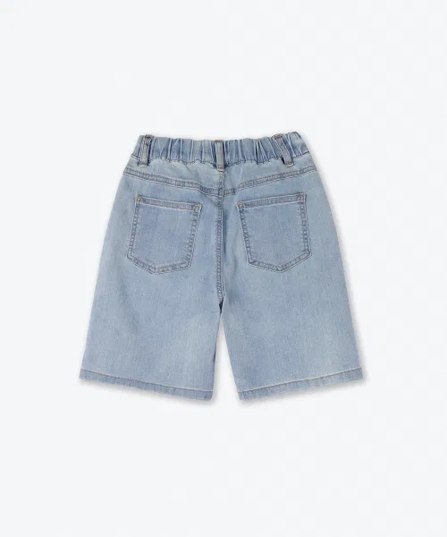 Детские шорты MUSINSA STANDARD KIDS с одним защипом и резинкой — фото 3