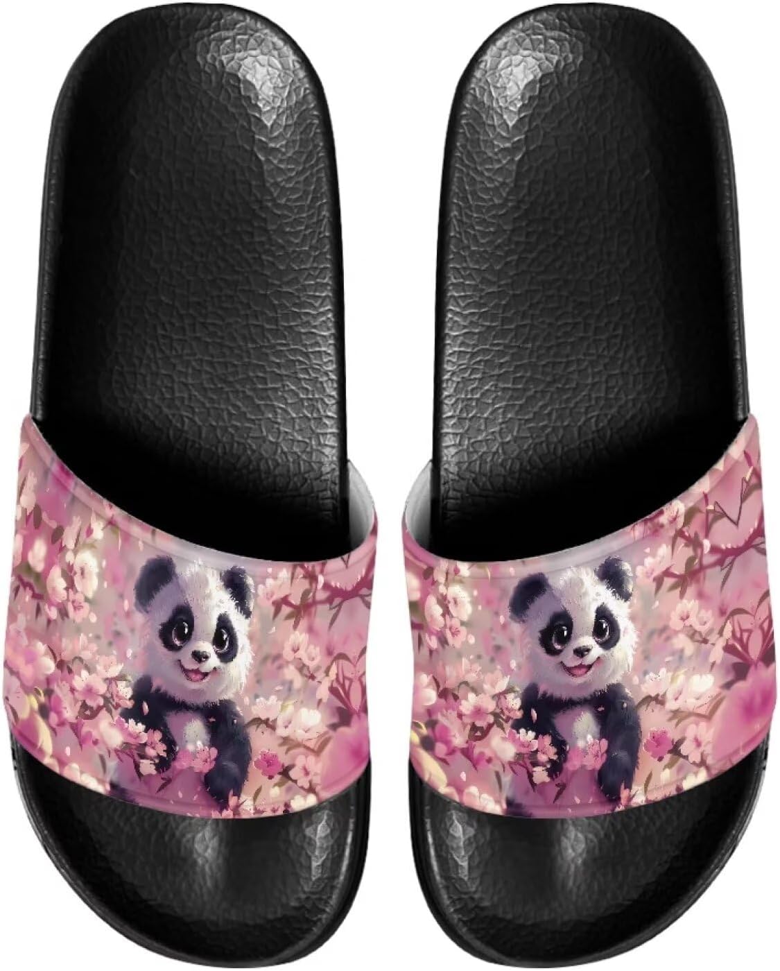 

Шлепанцы для женщин и мужчин, нескользящие тапочки для душа Judentidos, Cherry Blossom Panda