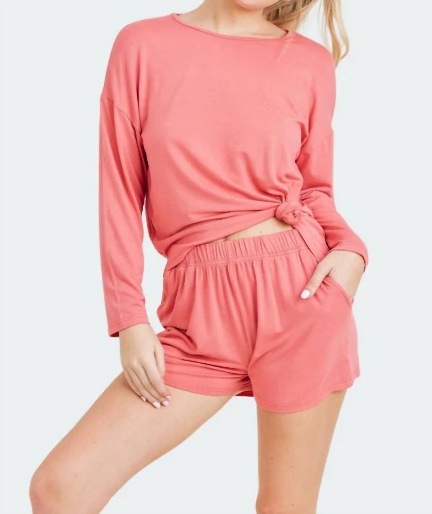 

Пижама из двух частей розового цвета Kimberly C, розовый