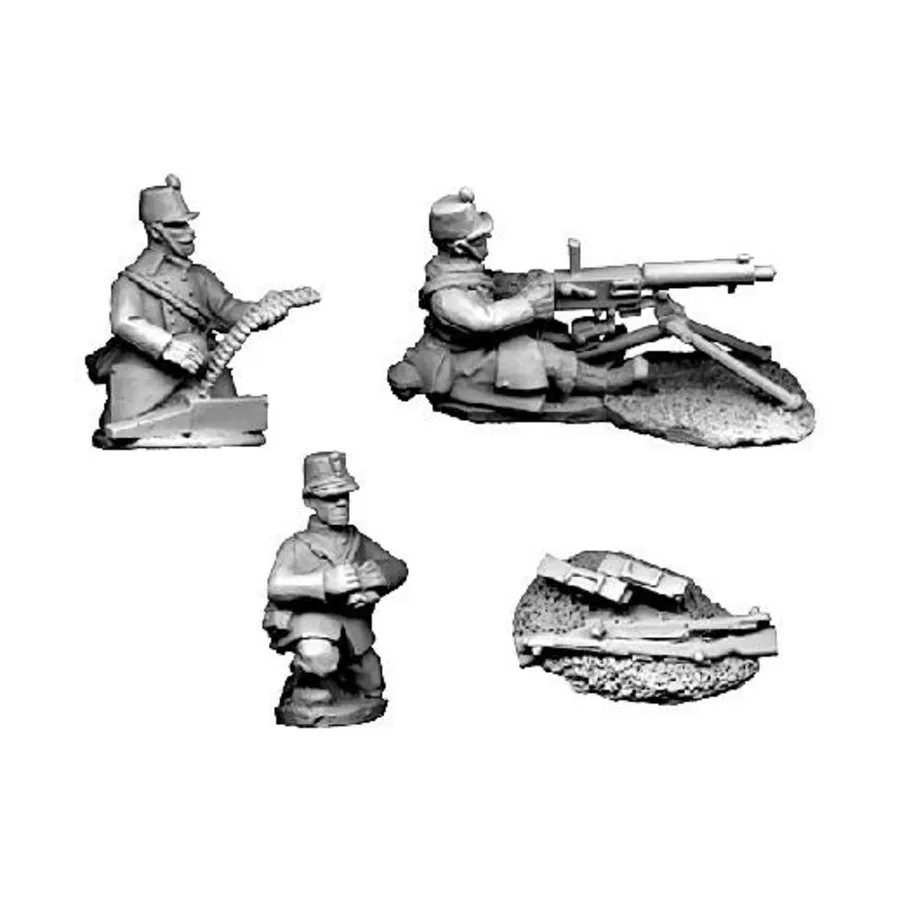 

Бельгия, 1914 г. - Бельгийский артиллерийский расчет Максима в Шакосе., Great War Miniatures - The Western Front 1914-18, Belgium (28mm)