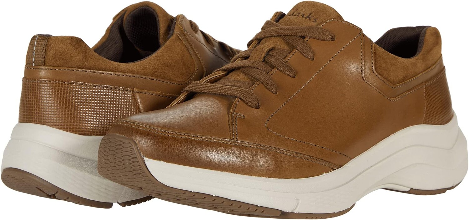 

Кроссовки Clarks Wave 2.0 Way, цвет Dark Tan Leather