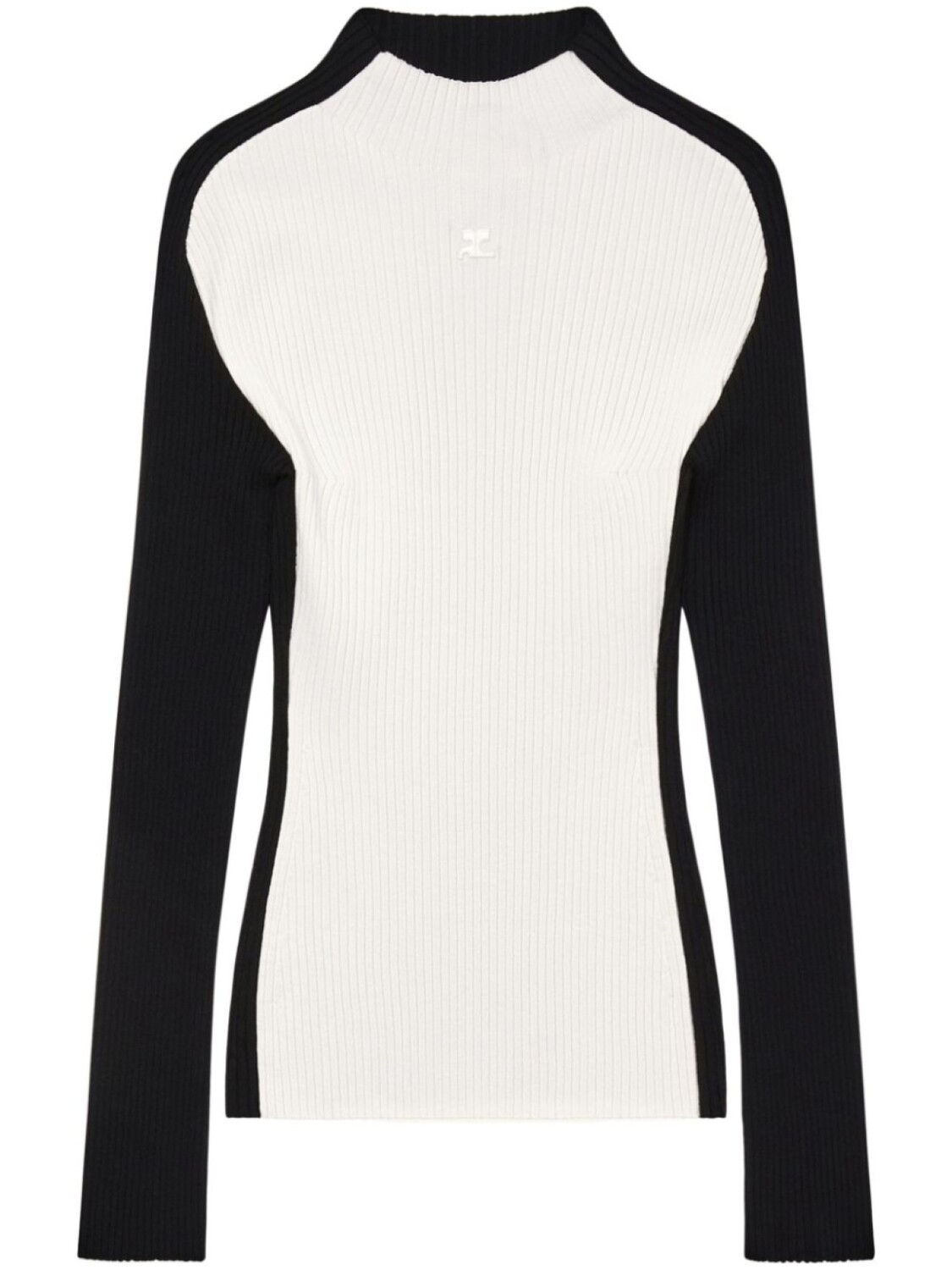 

Courrèges джемпер с вышитым логотипом, черный