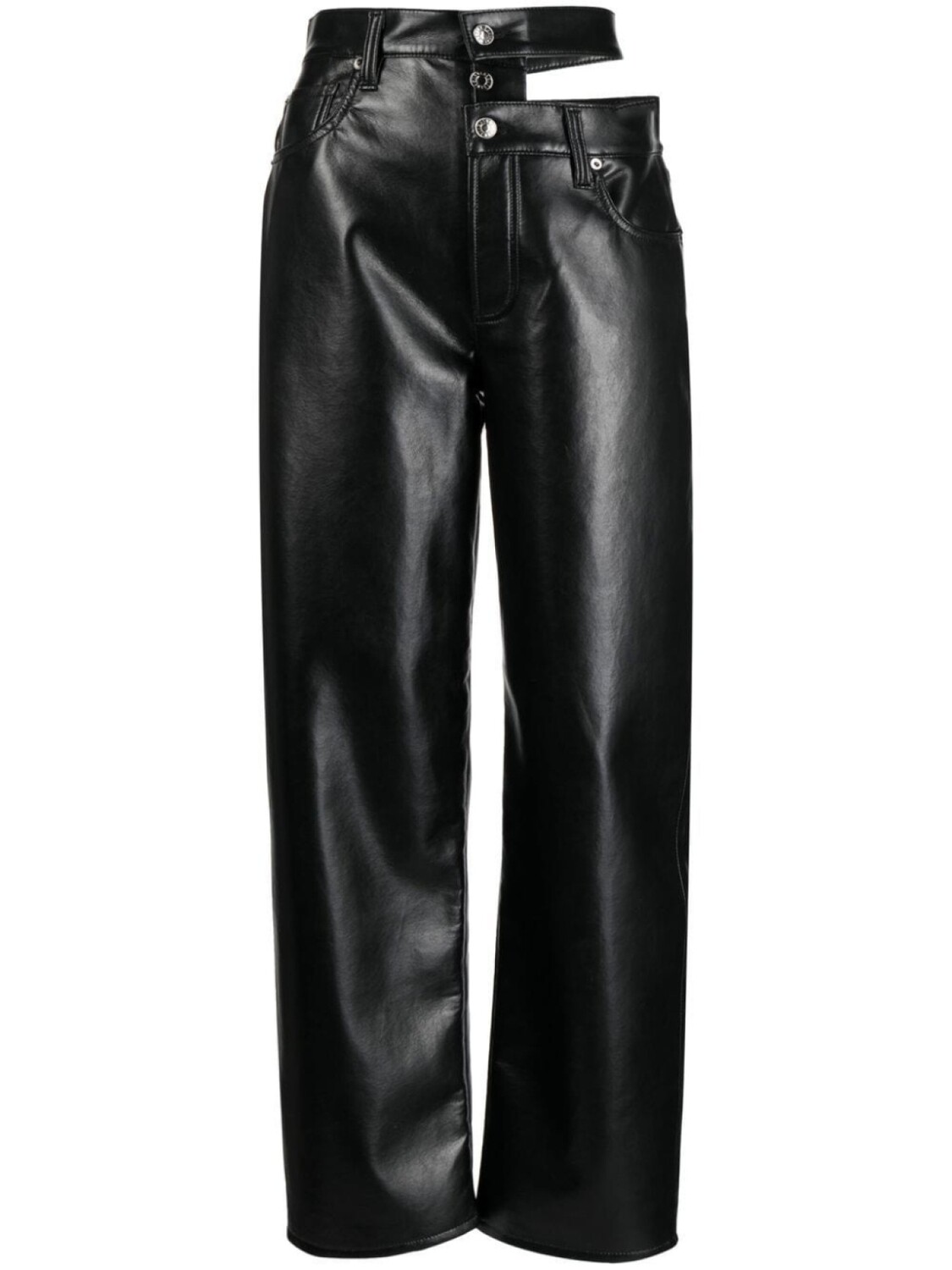 

AGOLDE прямые брюки Broken Waistband, черный