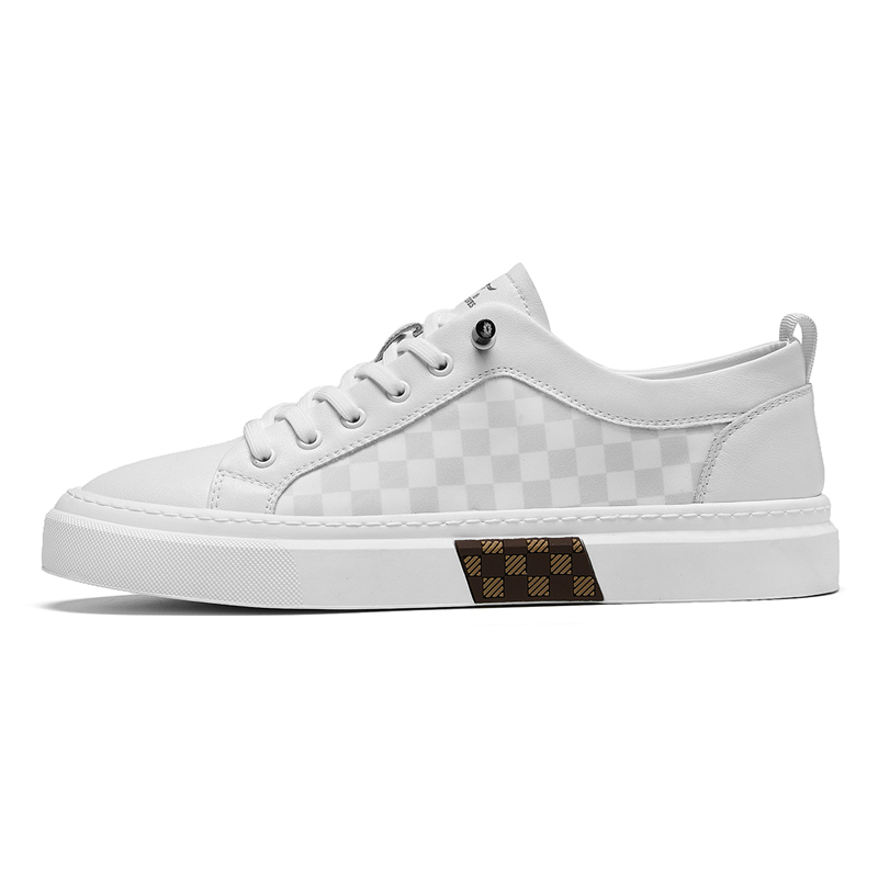 

Прочные легкие дышащие низкие скейтбордские кроссовки мужские SEPTWOLVES, белый (стандартный размер кожаной обуви)