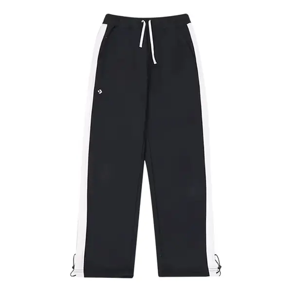 

Брюки drawstring white stripe sweatpants 'black' Converse, черный