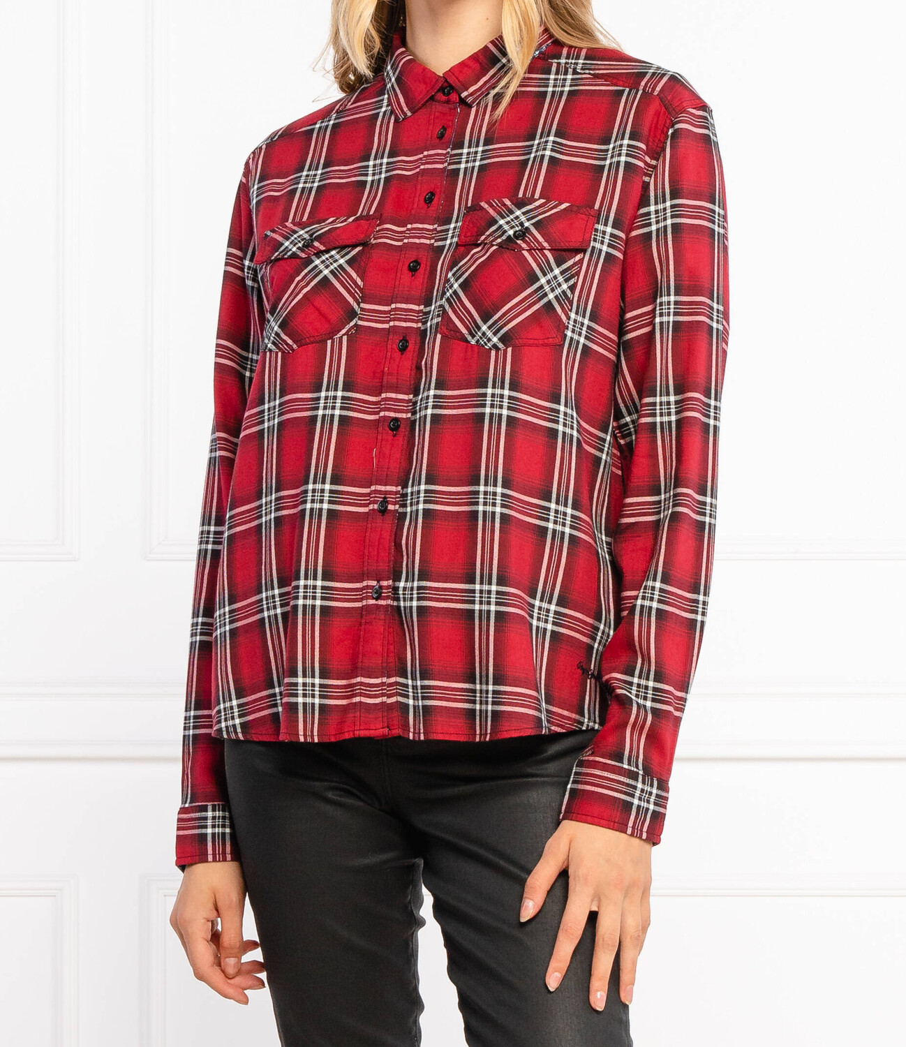 

Рубашка Pepe Jeans London oriana regular fit, красный