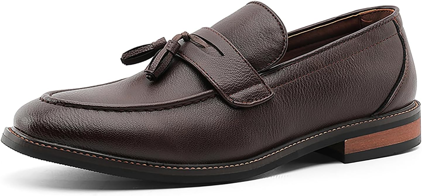 

Лоферы с кисточками для мужчин Nengmaon, коричневый