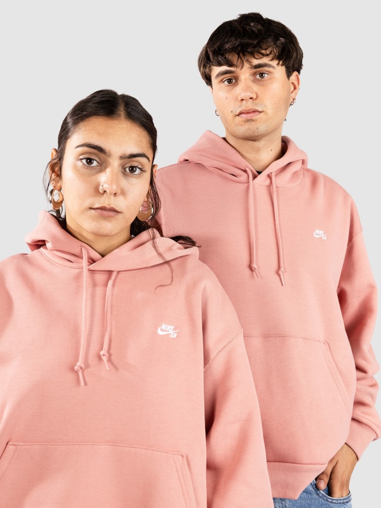 Толстовка Nike Sb Skate Hoodie, red stardust/white — фото 4