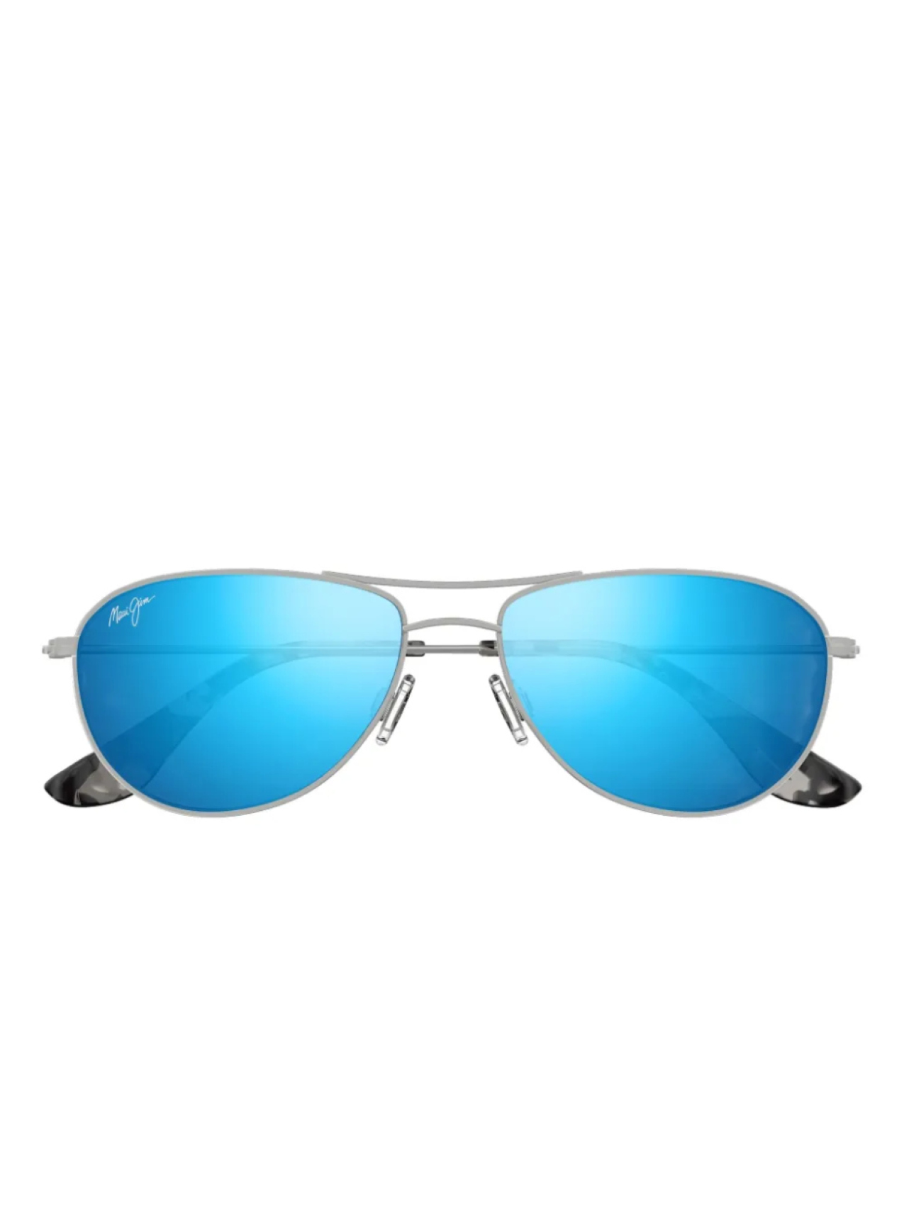 

Солнцезащитные очки Maui Jim Baby Beach в овальной оправе, серебряный