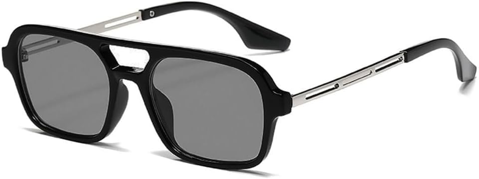 

Женские солнцезащитные очки конфетного цвета с двойной перемычкой, мужские градиентные, с защитой от УФ-излучения UV400, для занятий спортом на открытом воздухе, бега и езды на велосипеде LXLHWN, Black Grey